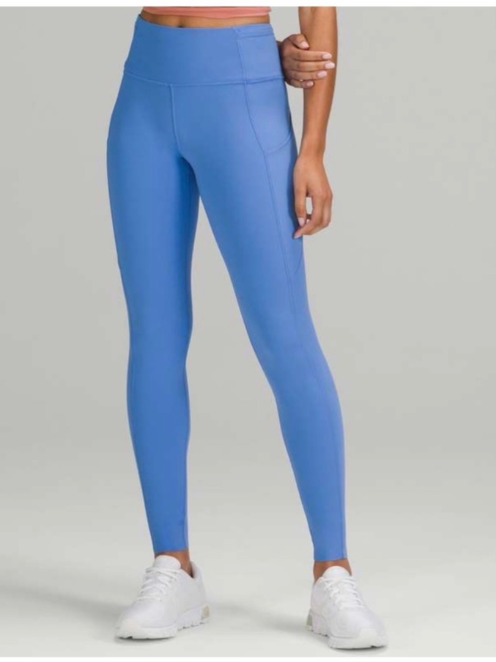 lululemon athletica Fast and Free non reflective leggings Nile Blue Size 6